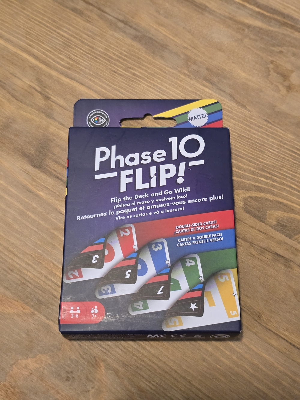 Mattel Phase 10 Flip! Family Card Game NEW HYN12 112 Cards